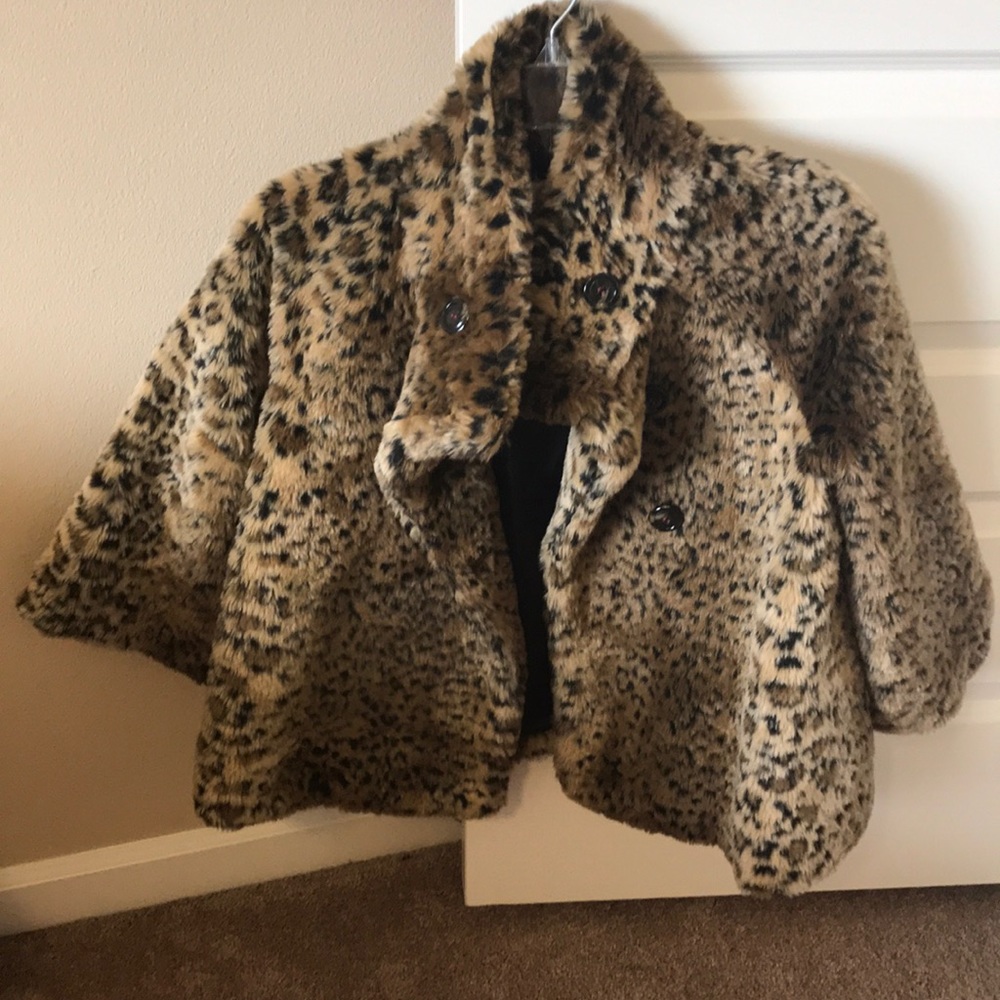 Leopard print Free People coat